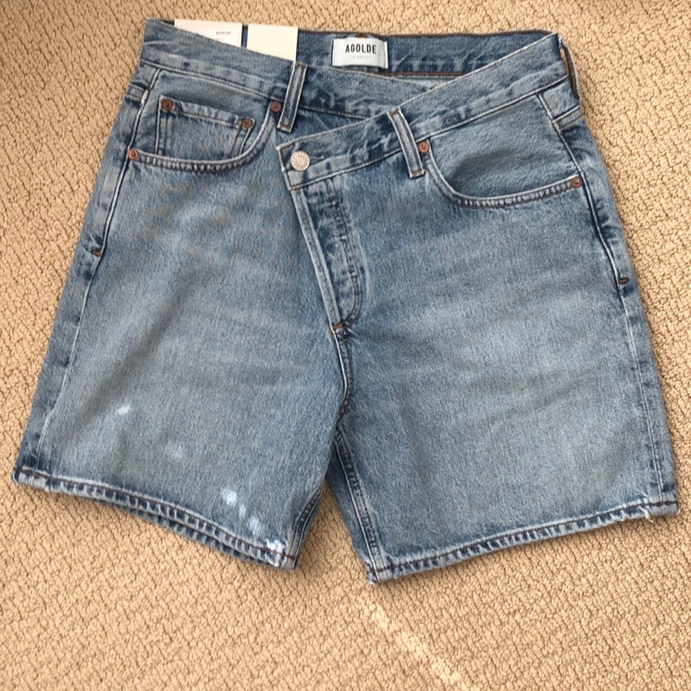 Agolde criss cross shorts size 26 NWT